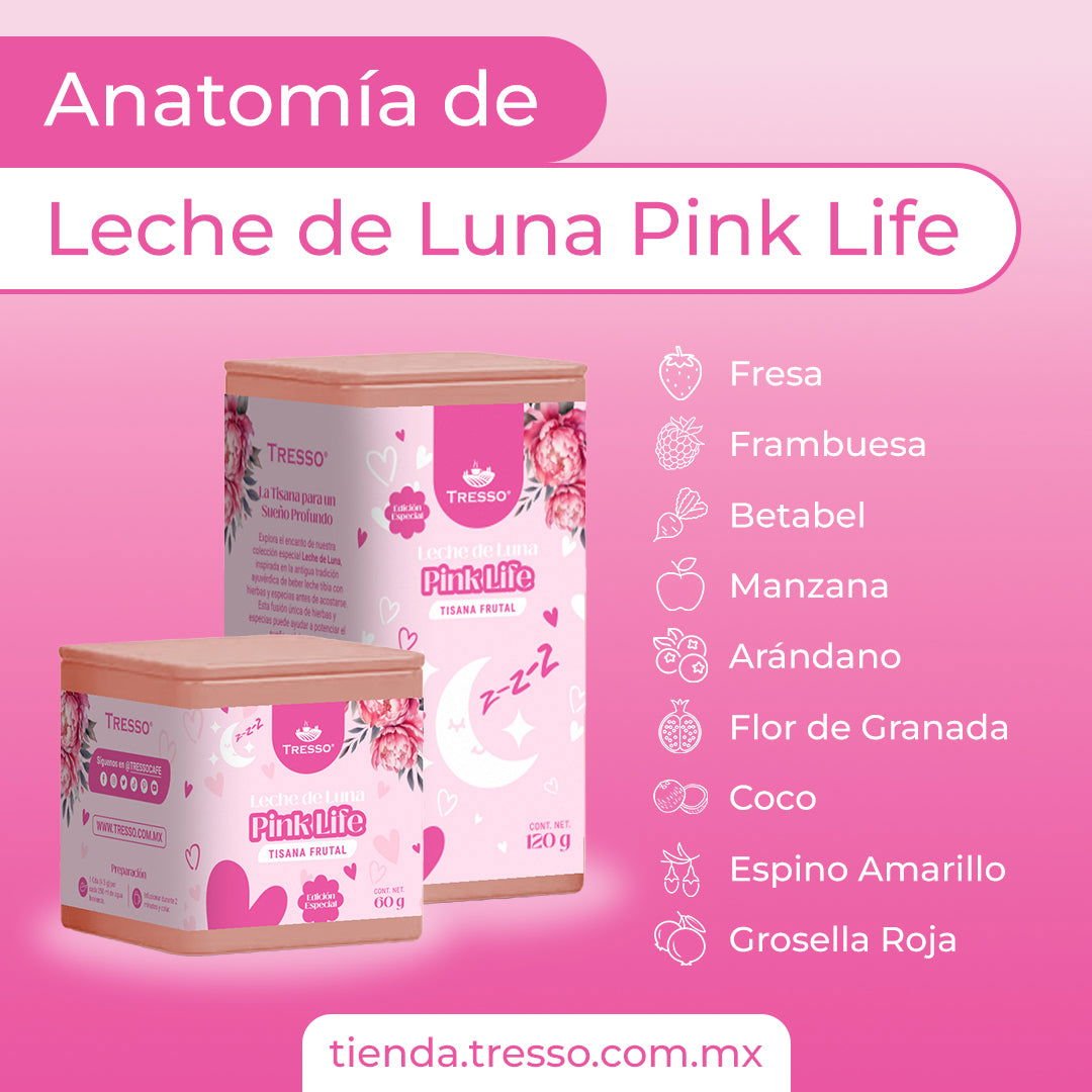 Tisana Frutal Leche de Luna Pink Life - TRESSO®