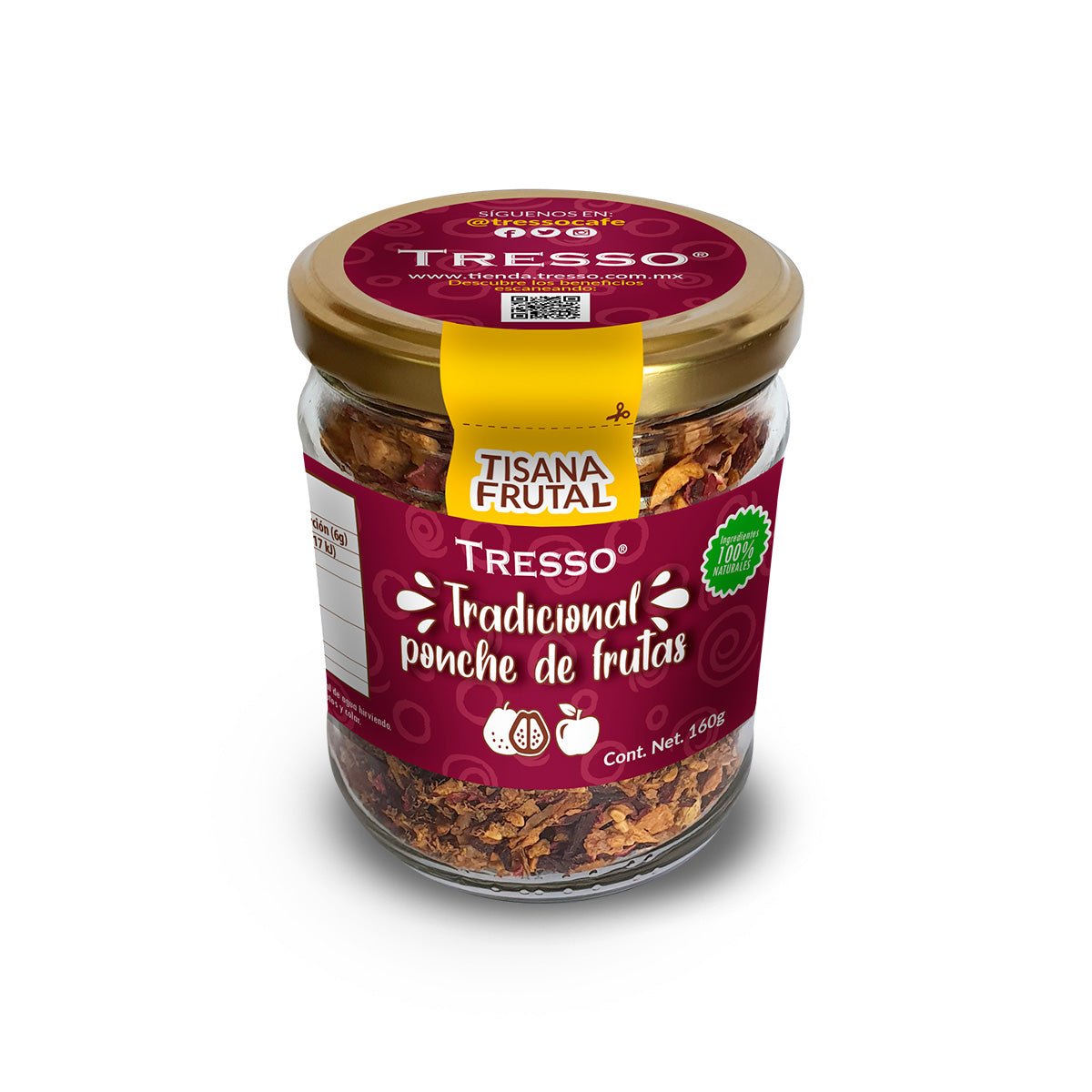 Tisana Frutal: Tradicional Ponche de Frutas 30g-160g - TRESSO®