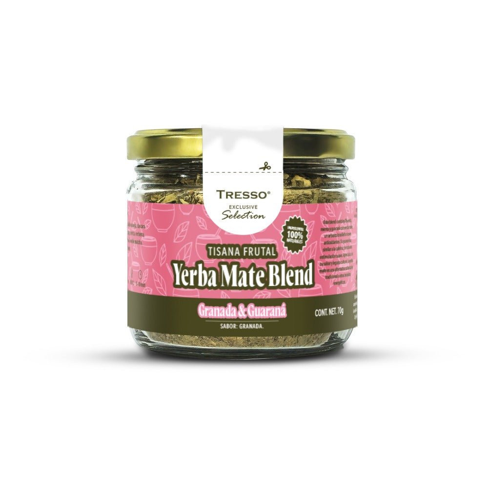 Tisana Frutal Yerba Mate Blend Granada y Guaraná - TRESSO®