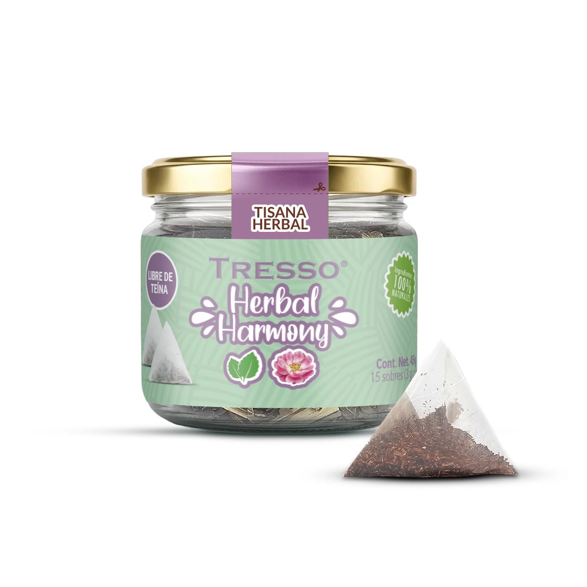 Tisana Herbal: Herbal Harmony 15 sobres con 3g c/u - TRESSO®
