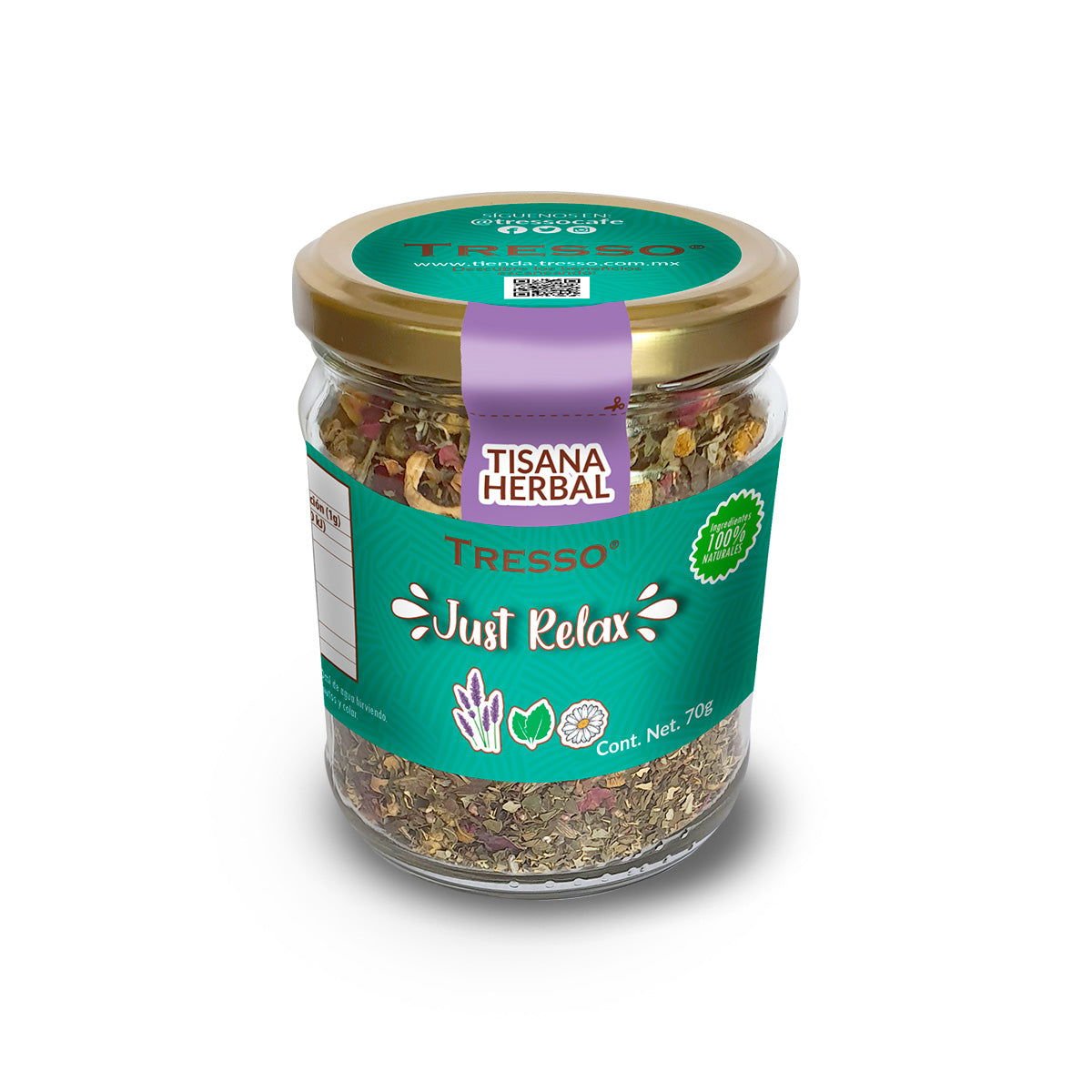 Tisana Herbal: Just Relax 17g-500g - TRESSO®