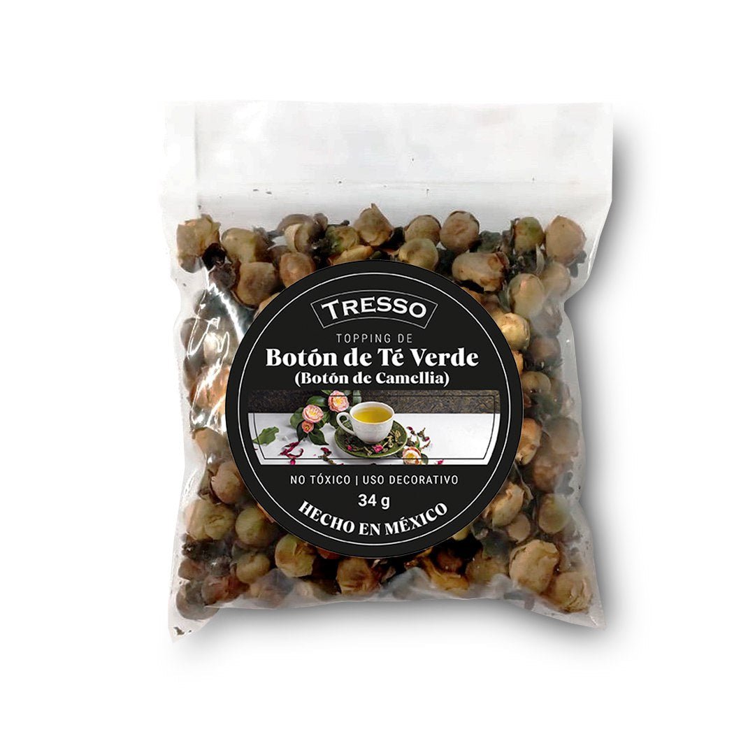 Topping de botón té verde (Botón de Camellia) 34g - TRESSO®