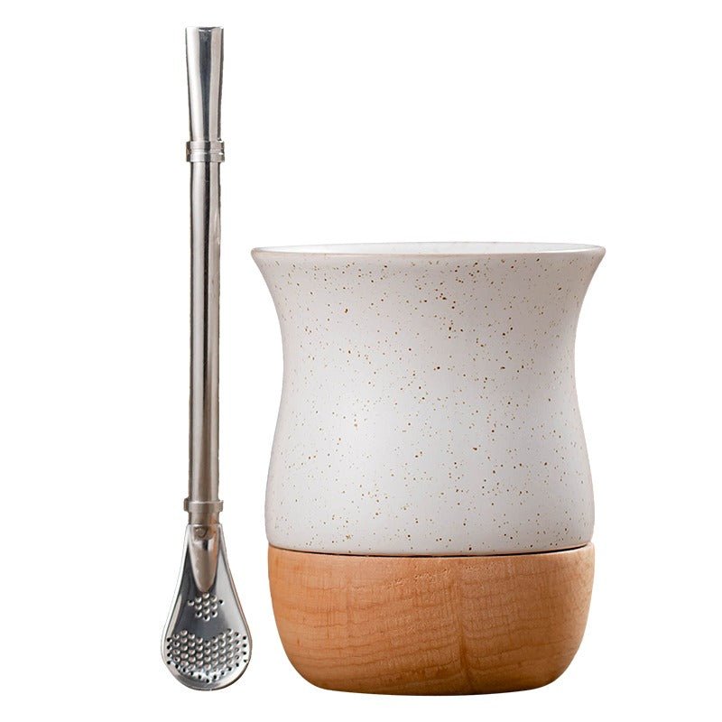 Vaso de Cerámica para Cacao, Tisana y Yerba Mate (EXCLUSIVO CDMX) - TRESSO®