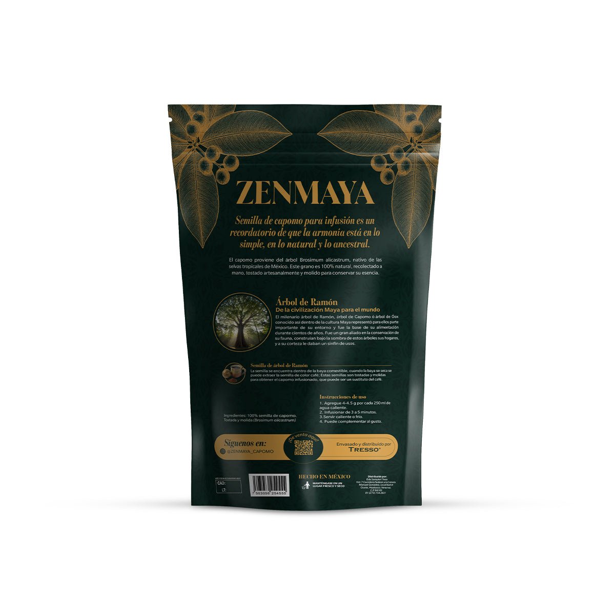 Zenmaya: Semilla de capomo tostada y molida para infusión 370g - TRESSO®