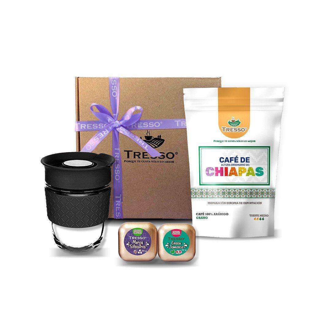 Coffee and Tea Kit TRESSO® Negro Café de Chiapas 400g 