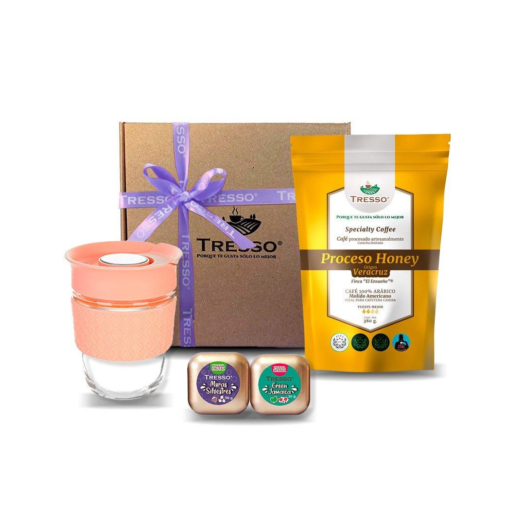 Coffee and Tea Kit TRESSO® Rosa Café Honey 380g 