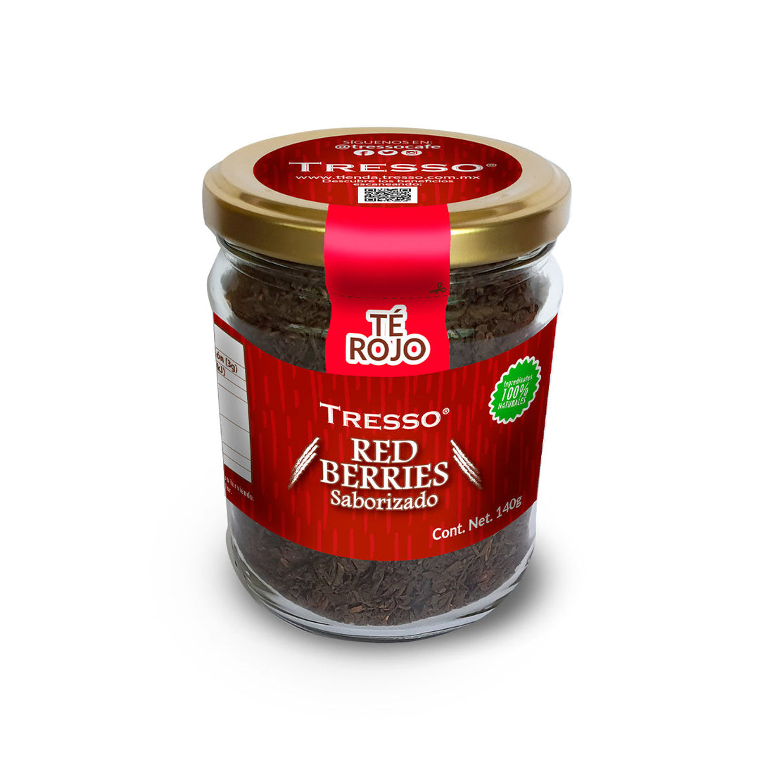 Té Rojo (Saborizado): Red Berries Té TRESSO® 140 g 