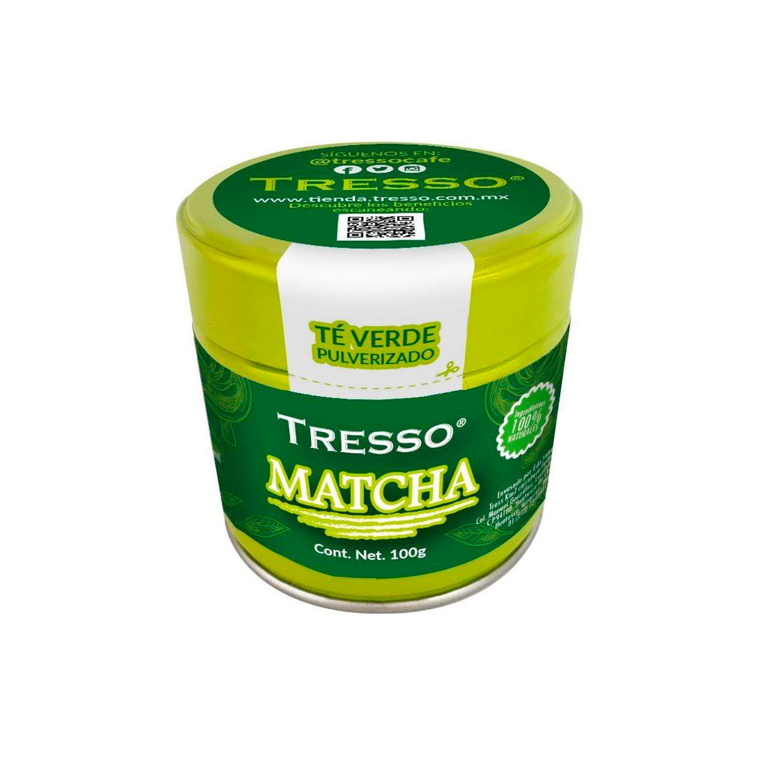 Té Verde (Pulverizado): “Matcha” 100 G Té TRESSO® 