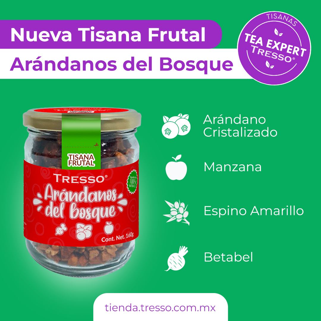 Tisana frutal: Arándanos del bosque 160g TRESSO® 