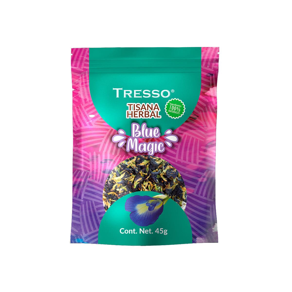 Tisana Herbal: Blue Magic 45 G Tisana TRESSO® 